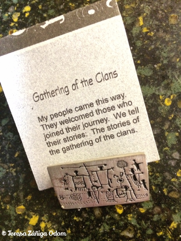 Petroglyph Pin - Gathering of the Clans by Alice Seeley, New Mexico Artist