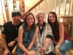 Mom and her Alabama grandchildren - Charlie, Emily and Anna Marie
