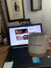 I watched the Ignite Volunteer Awards virtual event from my she shed with coffee and brunch. This has always been a brunch event and I thought I would keep it that way even at home!
