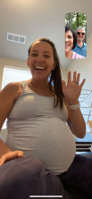 My daughter, Anna Marie...we are facetiming and talking a lot and she has handled not having her three baby showers very well. I reminded her that I missed my own baby shower because I was in the hospital having my son!