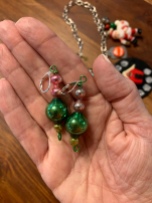 I also bought these cute ornament earrings from Kerry - very mid-century modern ornaments too!