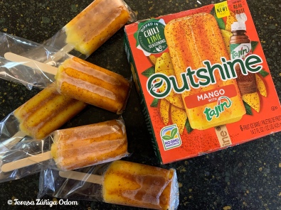 Outshine Mango popsicles with Tajíin