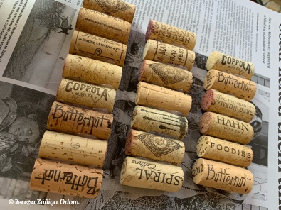 I see a lot of Butternut and Coppola wine corks! Two of my favs...